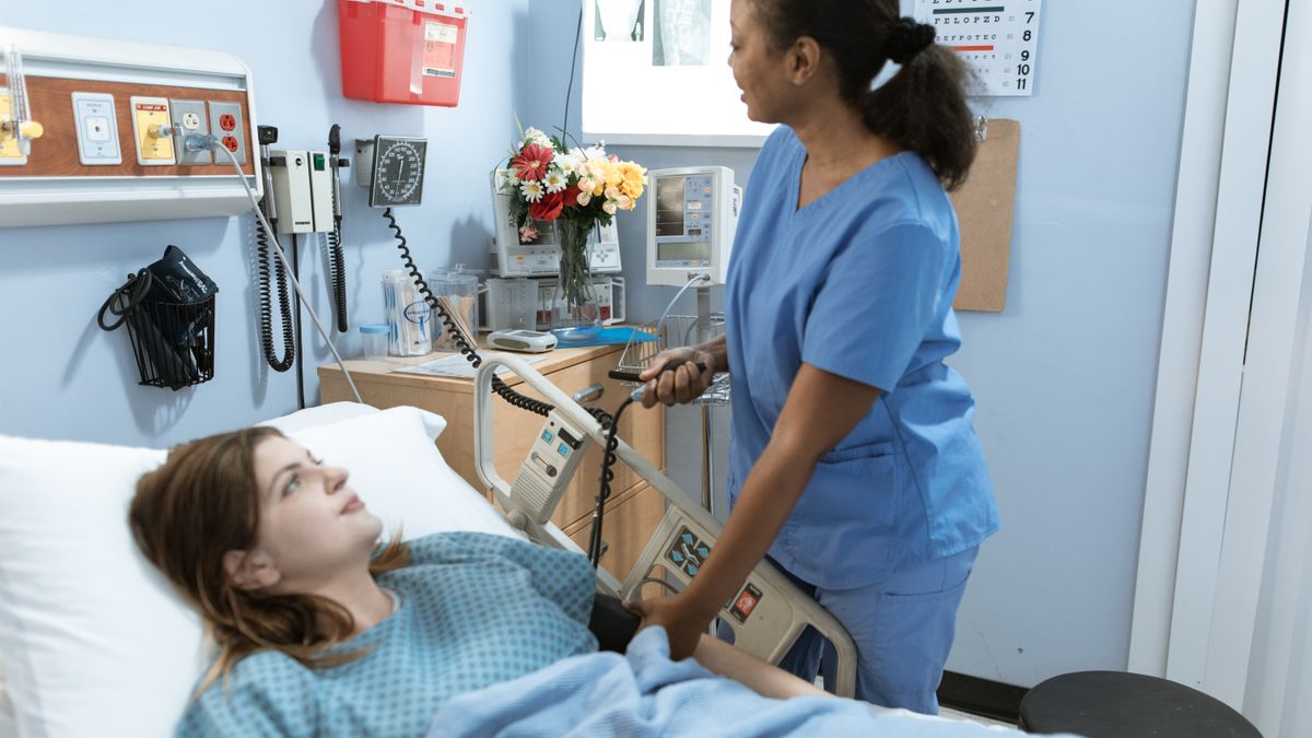 A nurse at work