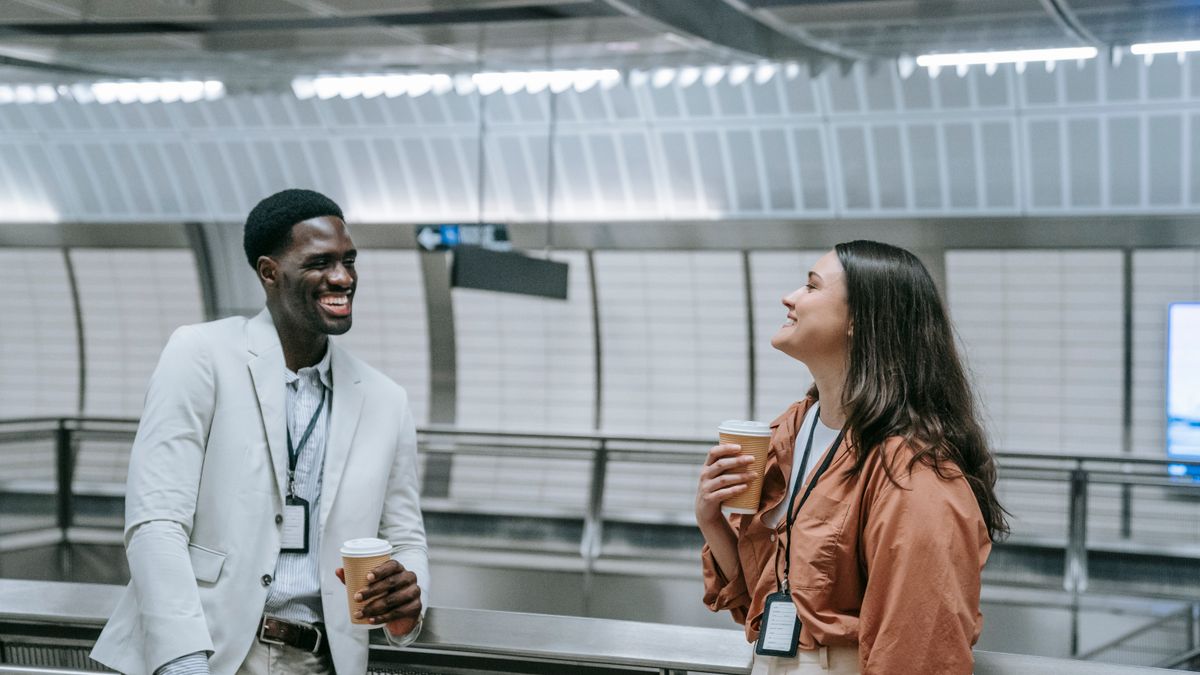 Professionals in conversation